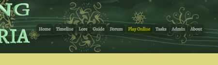 The play online button is roughly in the middle of the website navigator bar.